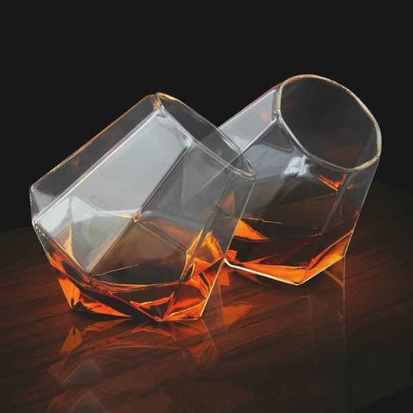 Unique Tumblers Diamond Shaped Glass Wine Cup - JPVIBES