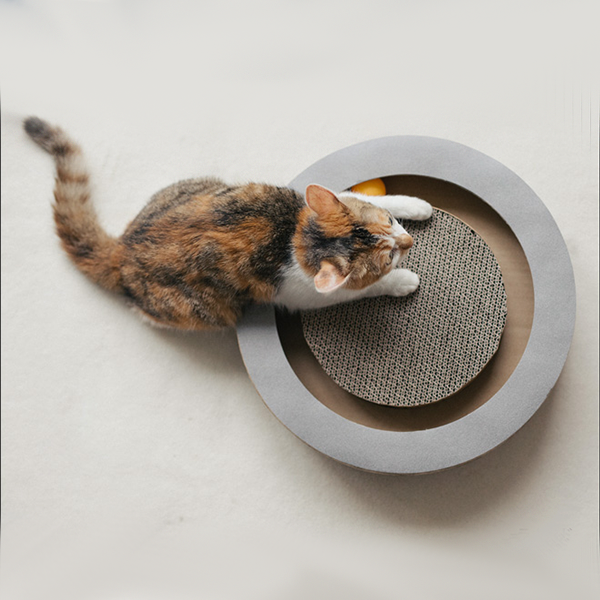 K&H Cardboard Cat Toy With Rolling Balls