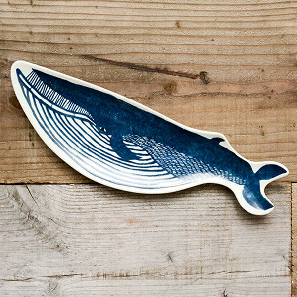 Kata kata& Classiky Japanese Pottery Animals Plate Whale