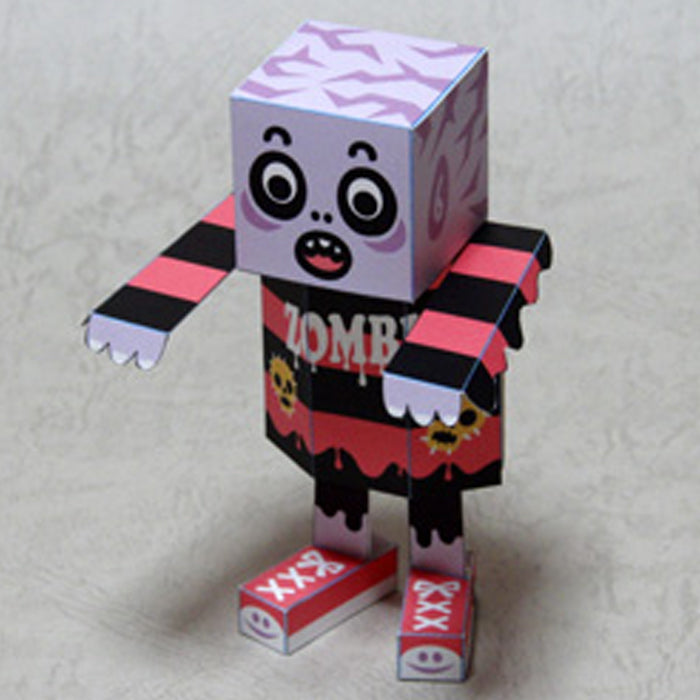 Kamikara Paper Craft Surprised Zombie