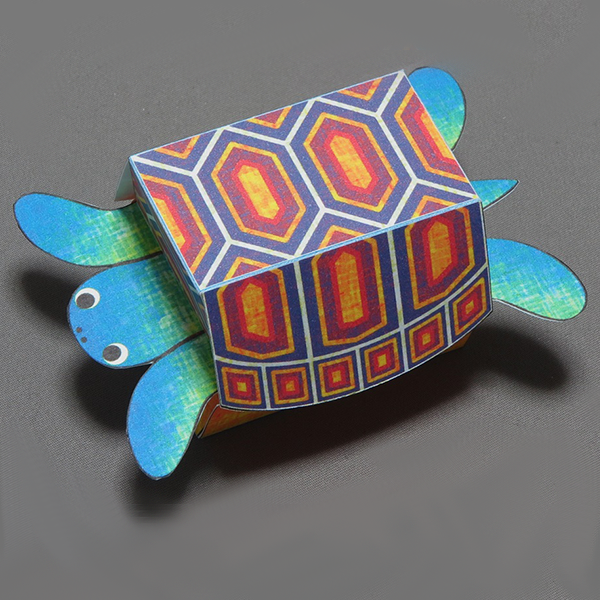 Kamikara Paper Craft Surprised Turtle