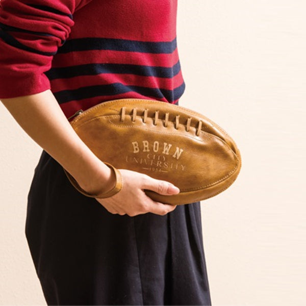 Classic Sports Of University American Football Leather Series