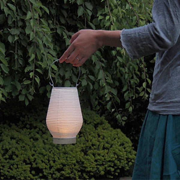 Fores Handmade Japanese Washi Paper Table LED Lantern Lamp - Hishi (Diamond)