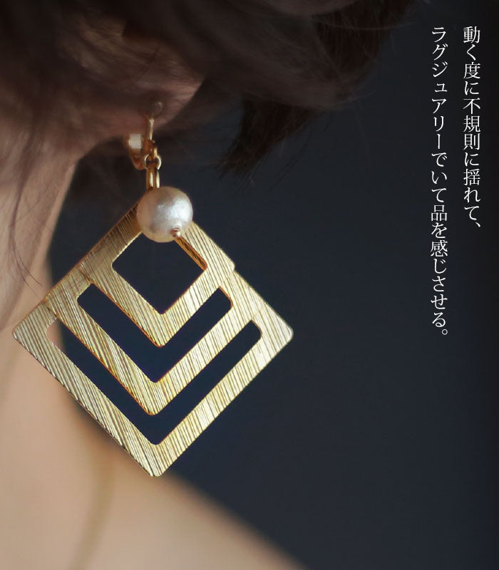 Access earrings Cotton pearl gold accessories Original adult Fashionable antiqua Antica