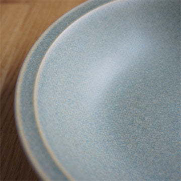 Celadon green pottery bowl S Size 16.5 cm