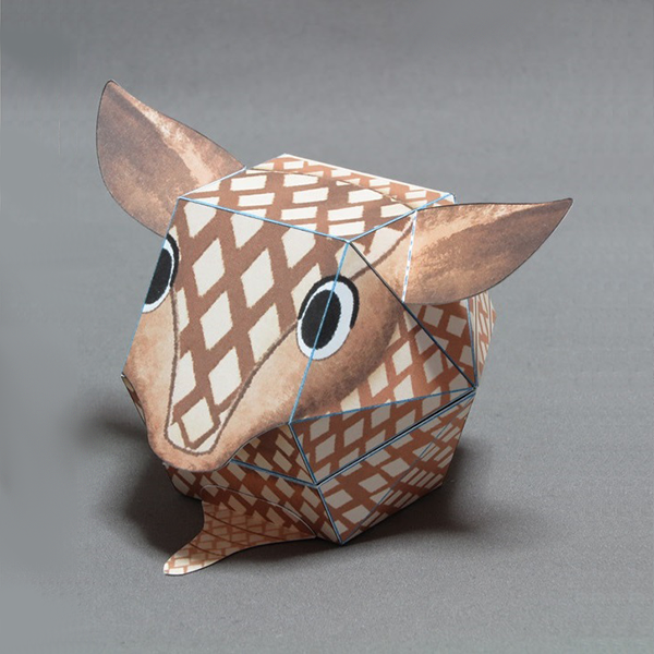 Kamikara Paper Craft Surprised Armadillo