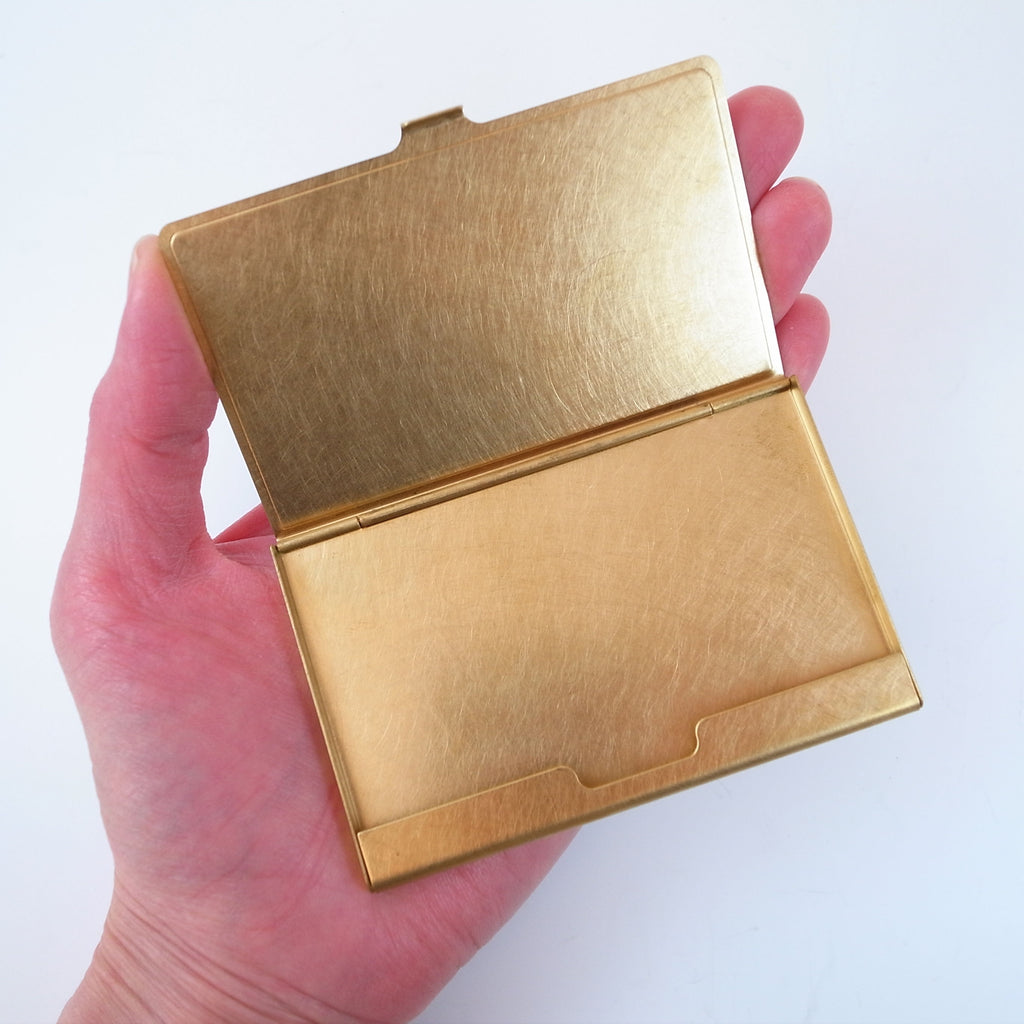 Momentum Factory Orii Picus Special Corrosion Brass Business Card Case