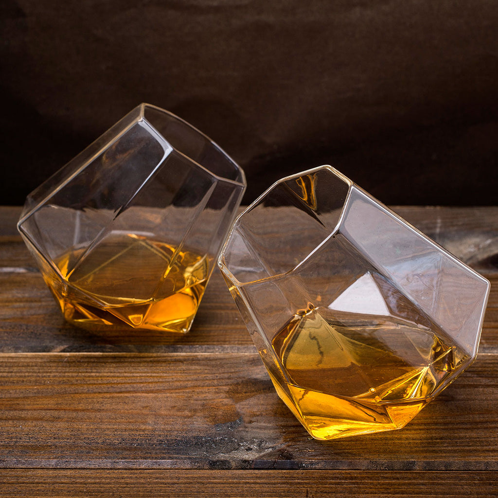 Unique Tumblers Diamond Shaped Glass Wine Cup