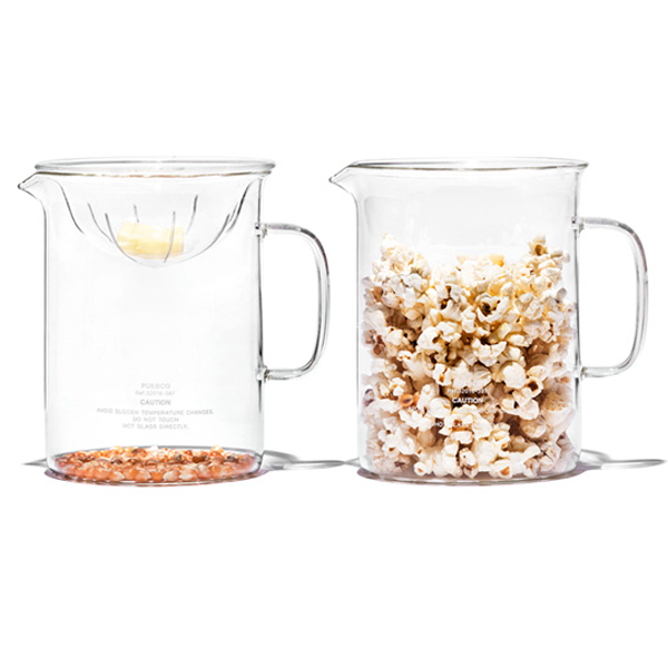 Puebco Borosilicate Glass Heat Resistant Glass Pitcher Popcorn Maker